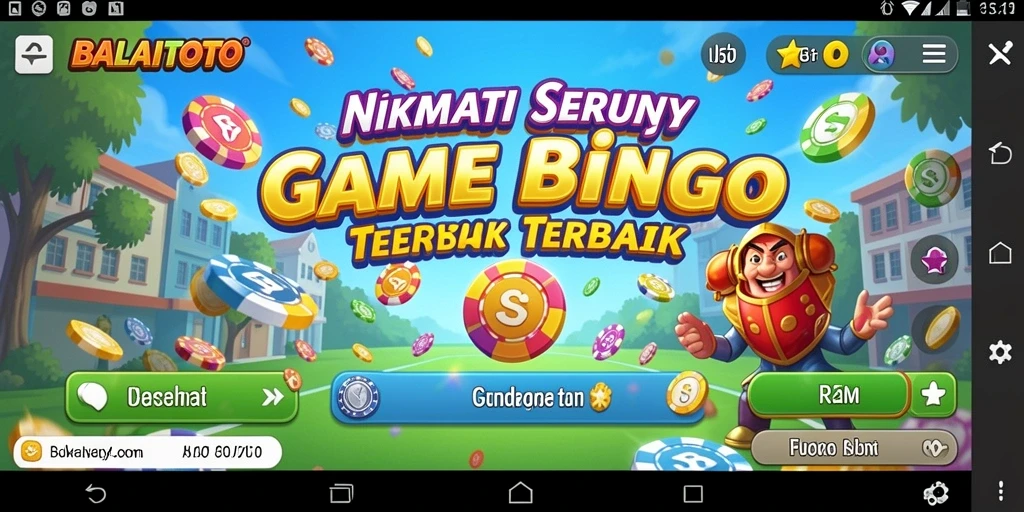 Tampilan gameplay Bingo di BALAITOTO yang seru dan dinamis.
