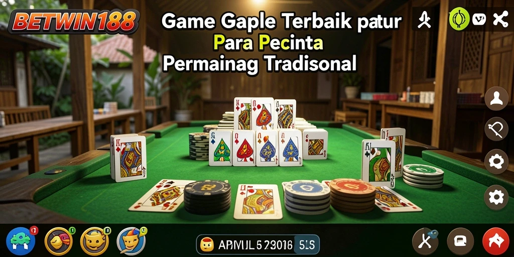 Tampilan gameplay Gaple yang seru dan menarik di BETWIN188.