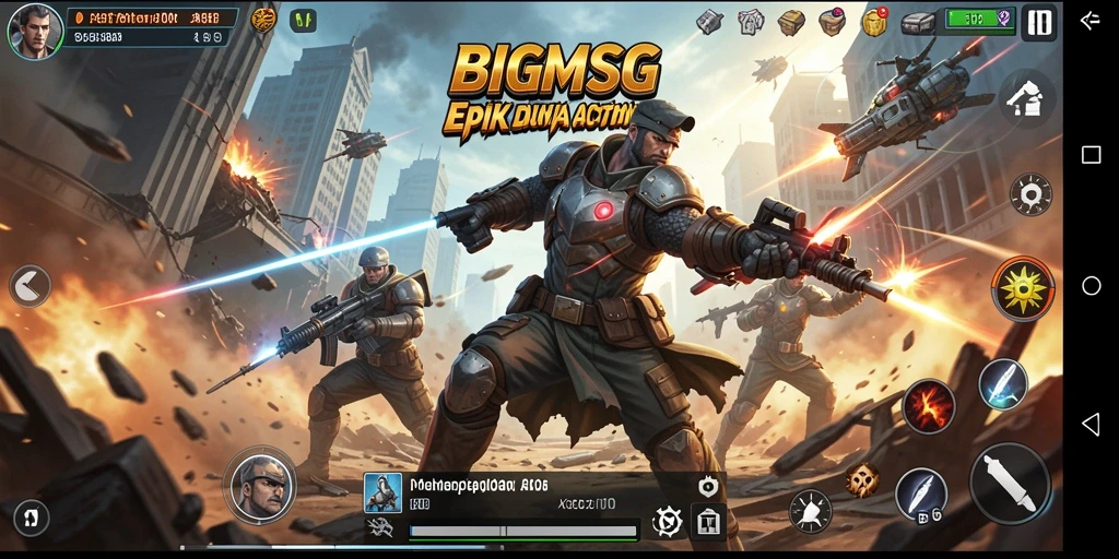 Gameplay intens dan mendebarkan di BIGMSG.