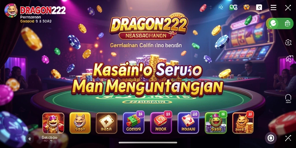 Tampilan gameplay seru dari DRAGON222 dalam dunia Kasino.