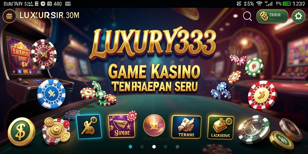 Tampilan gameplay LUXURY333 yang mendebarkan dan penuh warna.