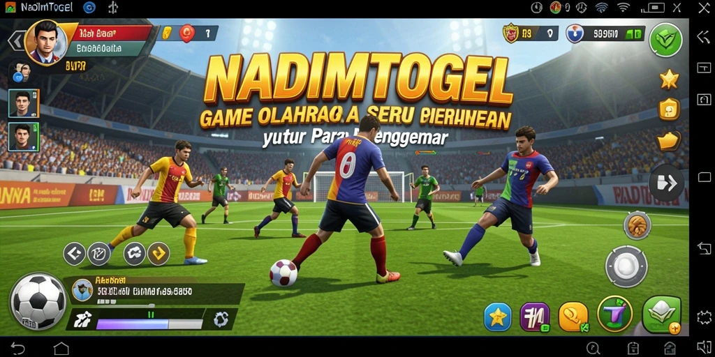 Tampilan gameplay NADIMTOGEL yang menarik dan penuh aksi olahraga.