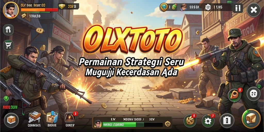 Screenshot gameplay OLXTOTO menunjukkan strategi yang intens dan menegangkan.