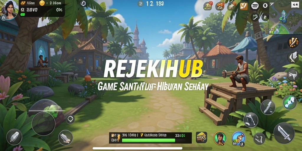 Tangkapan layar gameplay <strong>REJEKIHUB</strong> yang cerah dan menarik.
