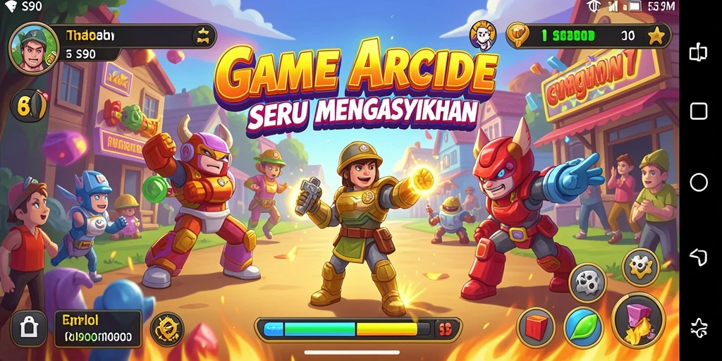 Screenshot gameplay S80 menunjukkan aksi seru dalam permainan Arcade.