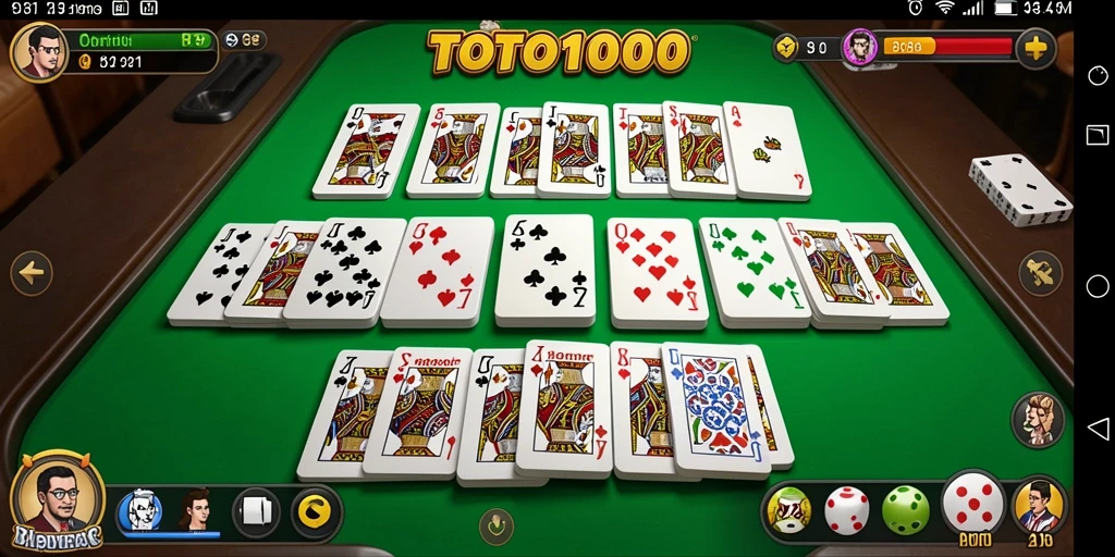 Screenshot gameplay TOTO1000 yang menunjukkan keseruan permainan Domino.