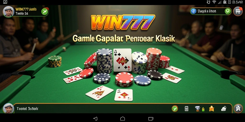 Screenshot gameplay menunjukkan keseruan permainan Gaple.